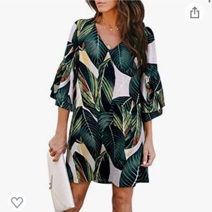 SALE❤️Belongsci Bell Sleeve Shift Dress
